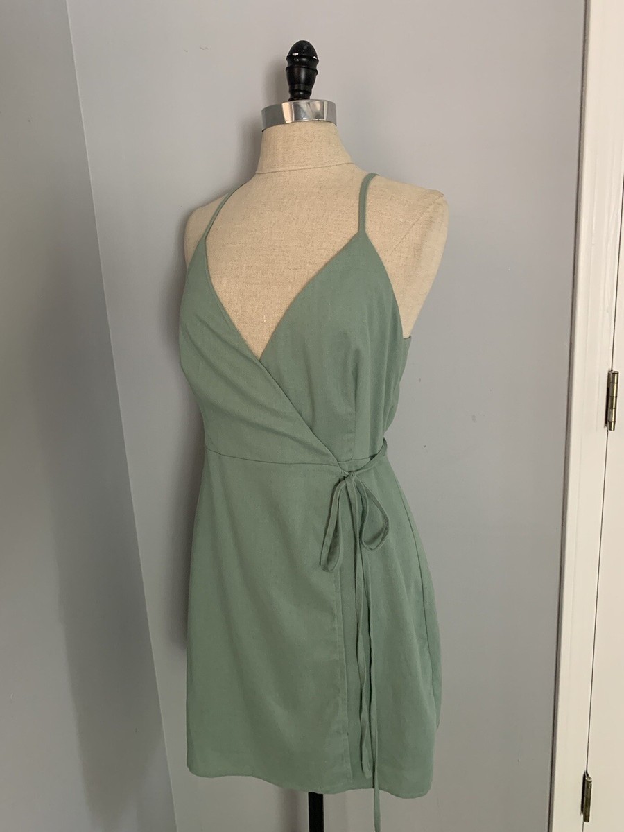 subdued green dress Mac Duggal Women's Long Sleeve Structured Bow Draped Gown - Green - Size 12 main image 0