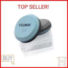 Axe Sharpening Stone, YOUMAI 180 and 320 Grit Hatchet Whetstone Multi-Purpose Bl