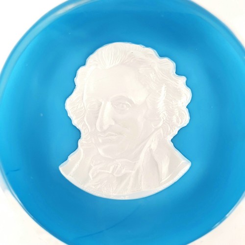 Paperweight / Briefbeschwerer mit Pastenbildnis von Thomas Paine, Baccarat. - Bild 2 von 9