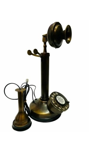 ROTARY DIAL CANDLESTICK Beautiful Home wear Landline Telephone - 第 12/12 張圖片