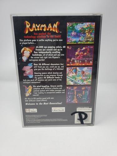 Rayman PlayStation 1 PS1 Long Box Missing Manual - Picture 7 of 9