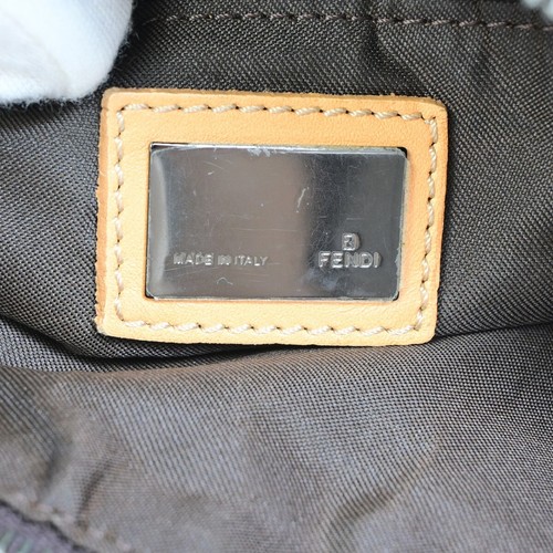 FENDI Zucca Zucchino Pattern Shoulder Bag Canvas Leather Brown Italy 83EB791 - 第 13/14 張圖片