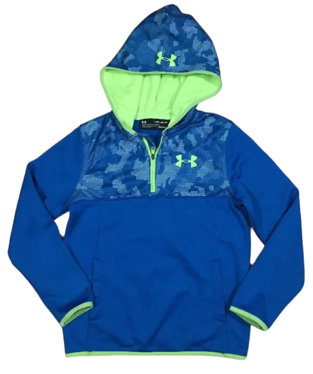 Boys UNDER ARMOUR Hoodie YMD Loose Blue And Yellow