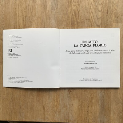 その他 TARGA FLORIO IL MITO UN MITO. LA TARGA FLORIO, 1988 | eBay