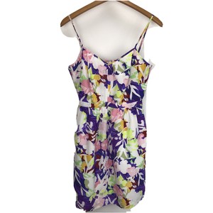 purple and white sundress