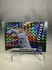 2021 Panini Mosaic Alex Bregman Launched GREEN refractor card Astros