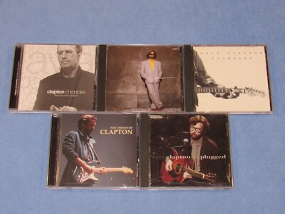 5 CD Lot: ERIC CLAPTON (Slowhand~Journeyman~Unplugged~Clapton