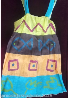 PROMOTION : LOUISE DELLA robe modèle ''POISSONS'' neuve et étiquetée valeur 379 