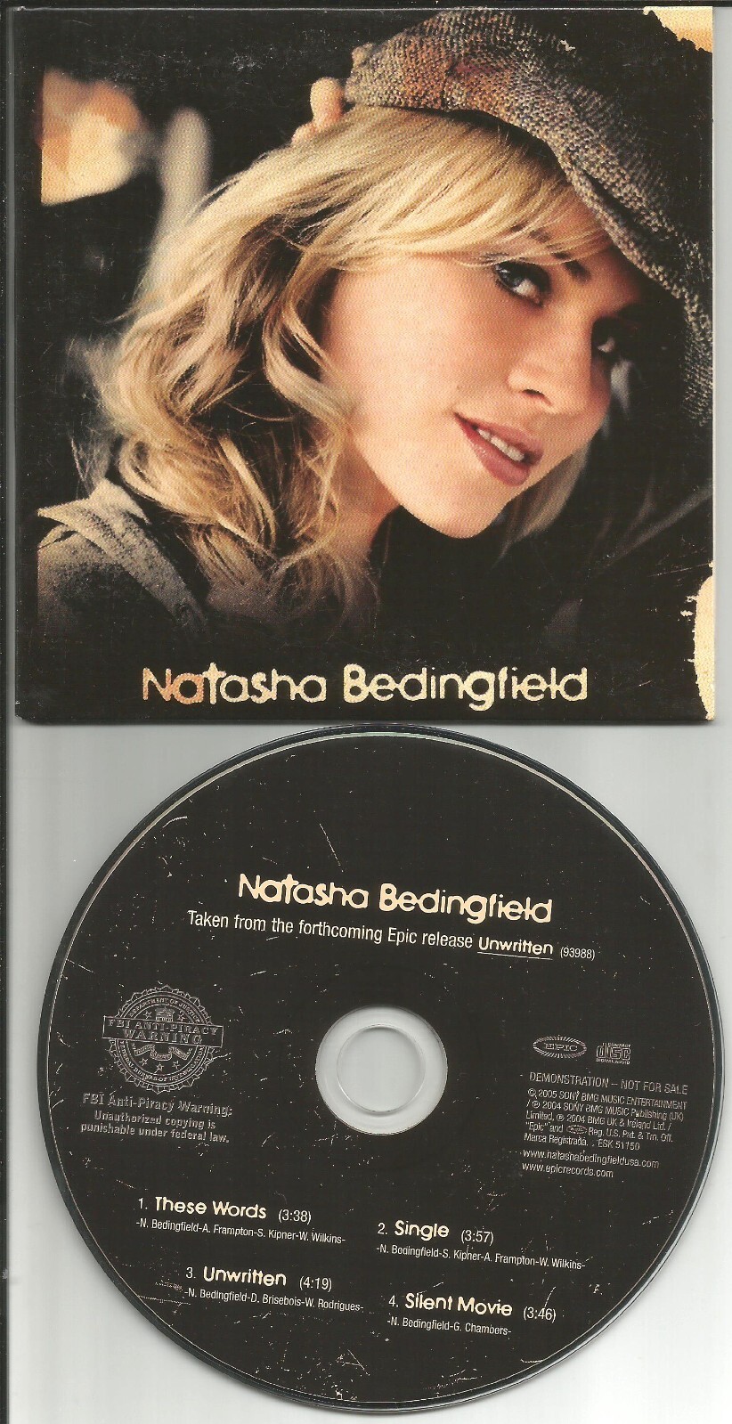 NATASHA BEDINGFIELD Rare 2005 SAMPLER 4TRX Limited CARDED USA PROMO DJ CD single