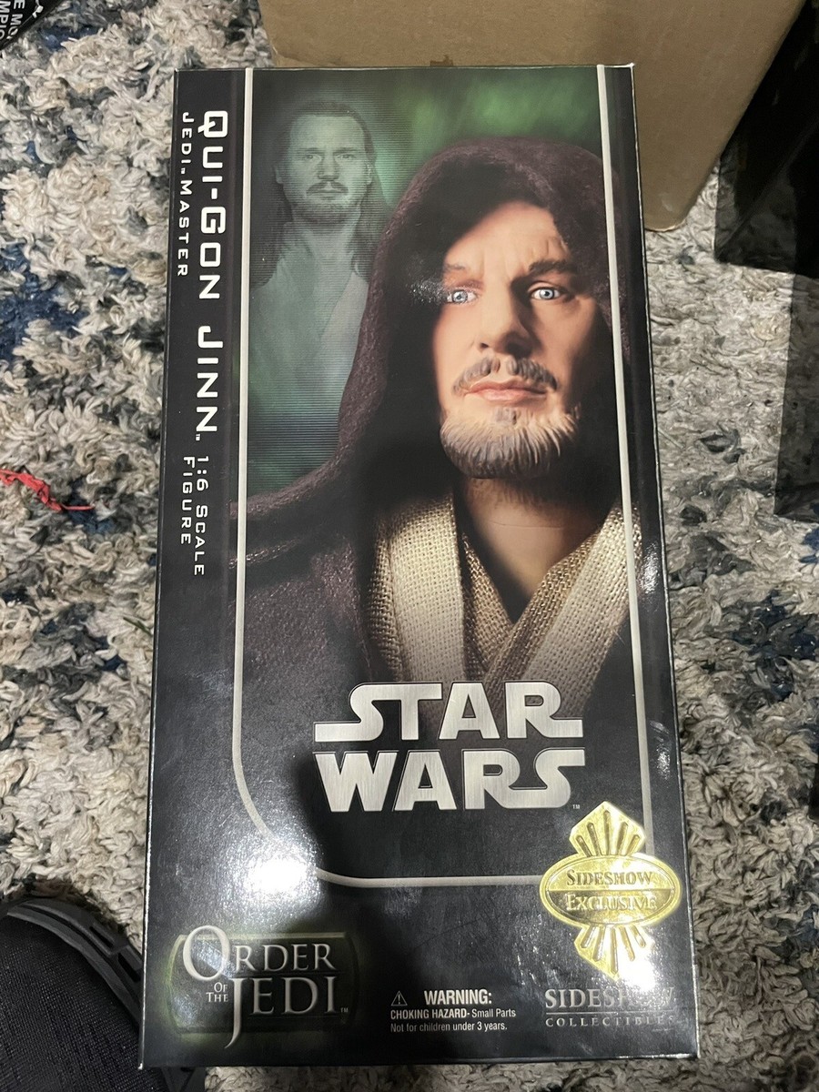 1/6 Scale Sideshow Star Wars Qui Gon Jin | eBay
