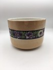 Vintage Ceramic Plant Pot Holder Floral Band Multicolour Indoor Planter