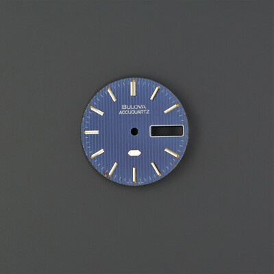 BULOVA Dial Zifferblatt 27,9MM vintage accuquartz BLUE day date