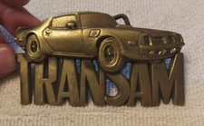 1980 Trans Am Car Solid Brass Belt Buckle By Baron Vintage Heavy Mens