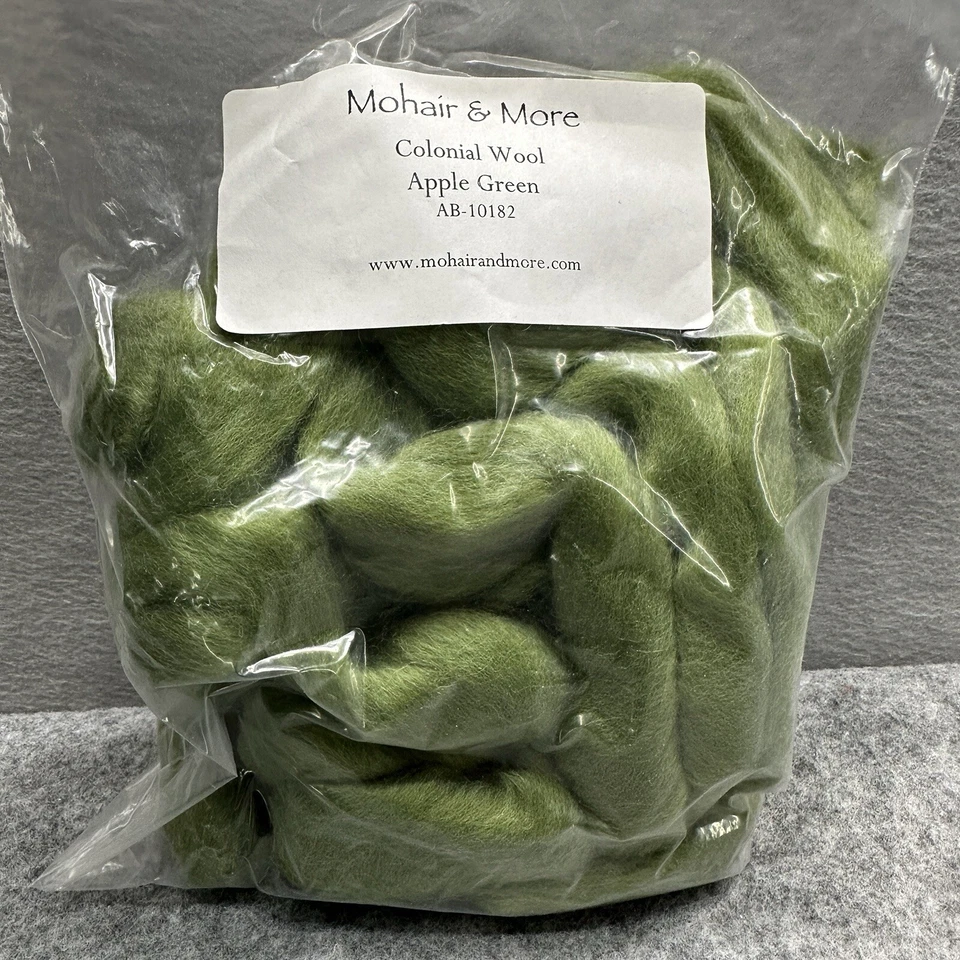 Top de lana colonial itinerante verde manzana mohair giratorio más 82 g fieltro de 2,9 oz Foto 2 de 4