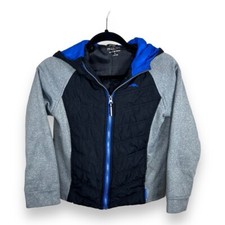 LARGE BOYS PACIFIC TRAIL COAT GREY BLACK BLUE JACKET FULL ZIP