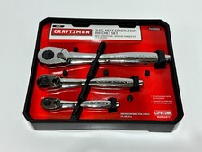 Nos Craftsman 44992 3pc Next Generation Thin Profile Ratchet Set Fully Polished