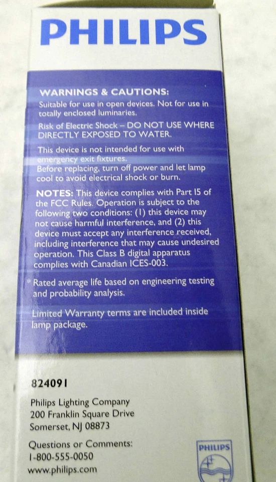 Philips 3.5W = 25W Equivalent, Soft White (2700K) F15  Dimmable LED Light New - Image 2 of 4