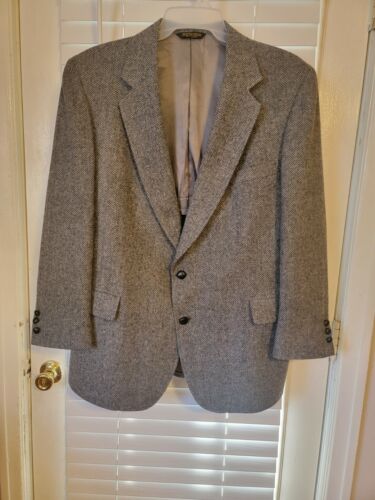 Adam Row Sports Coat Sz 44R by Anderson Little Gray Herringbone