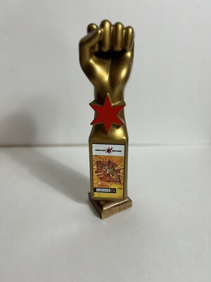 Revolution Brewing Gold Fist Tap Handle - Magnetic - 11'' Chicago