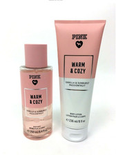 Victoria's Secret Warm and Cozy 8.4 fl oz Fragrance Mist  8oz Body Lotion Set