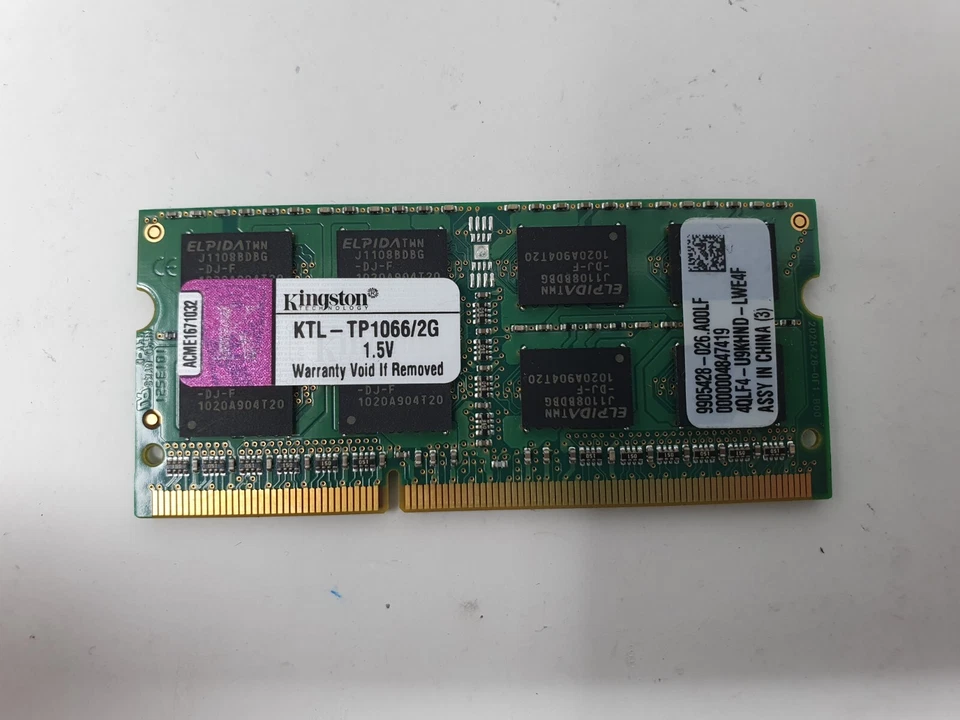 Dell Latitude E4300 RAM Memory 2GB PC3-8500S DDR3 Kingston KTL-TP1066/2G - Image 3 of 4