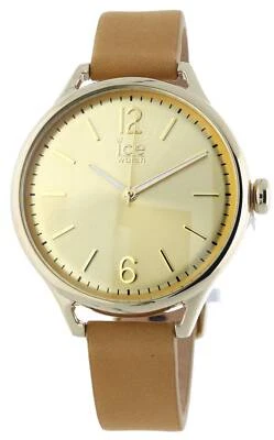 Ice-Watch - Ice Time Beige Gold - Beige Damenuhr mit Lederarmband - 013061 (Medi - Bild 1 von 4