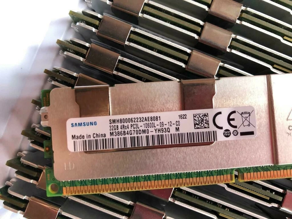 HP 647654-081 664693-001 32GB PC3L-10600L DDR3L 1333Mhz 4RX4 LRDIMM Server RAM - Image 2 of 4