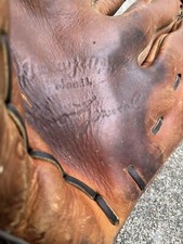 VINTAGE Leather Gus Zernial BASEBALL GLOVE autograph model