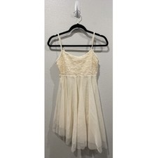 DOUBLE PLATINUM PERFORMANCEWEAR Ivory Sequin Ballet Dress Size S