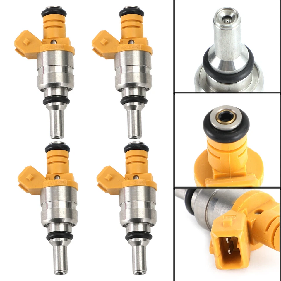 4 inyectores de combustible 0K30E13250 para Kia Rio 1,6 L L4 2001-2005 FJ640 Foto 2 de 4