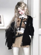 Resin 1/4 BJD Doll SD Pretty Girl Model Handmade Face Makeup Eyes DIY Toys Gift