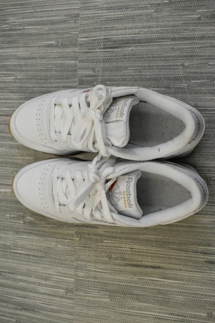 Reebok Classic Leather 49801 Athletic Shoes, Women's Size 6, White for sale online