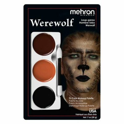 Mehron Tri-Color Make-up Palette Pirat - 3 Cremefarben, Mit Anleitung, Für Kostüm-Make-up
