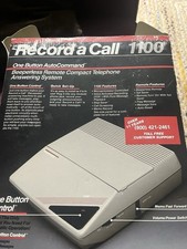 Record A Call 1100 Vintage Answering Machine