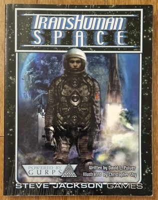 RPG Book Transhuman Core Rulebook Rules Powered by GURPS by Steve Jackson Games