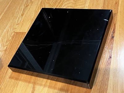 Black Marble Statue Base  11'' x 11'' x 1.5''
