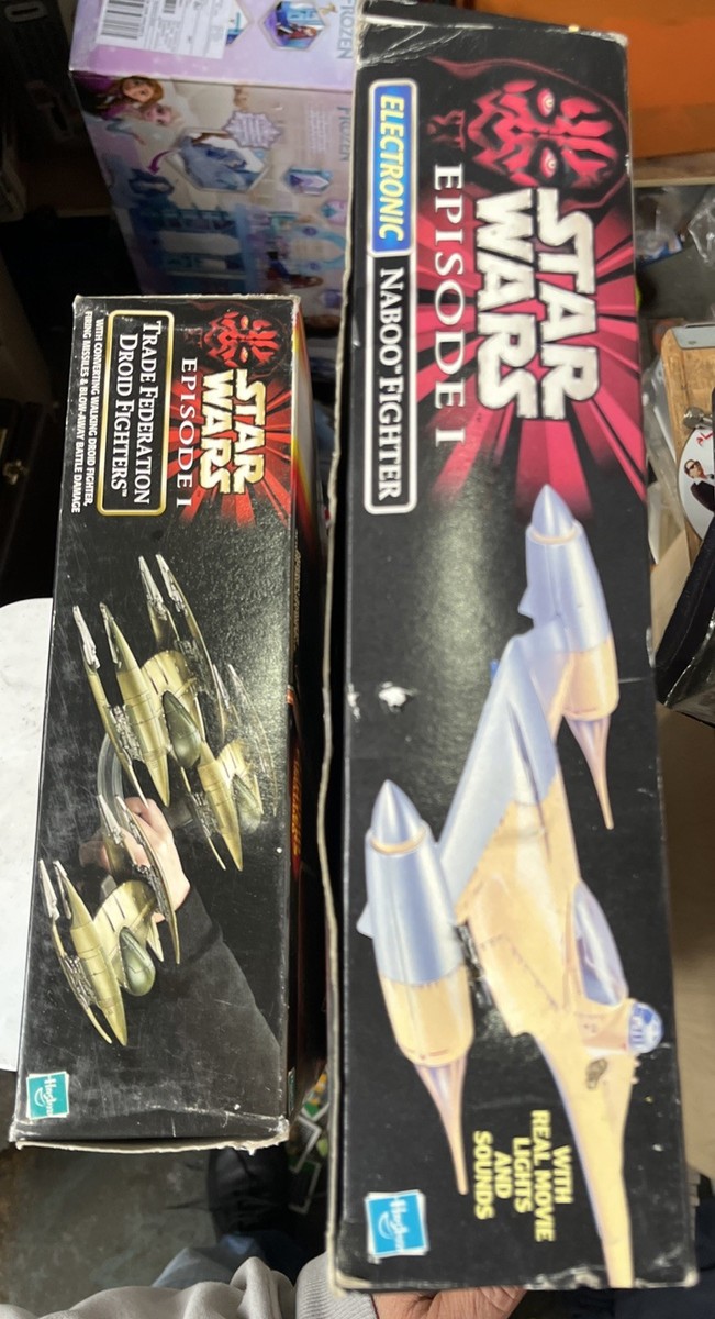 Star Wars Episode 1 Electronic Naboo Fighter And Trade Federation