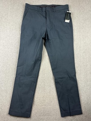 Perry Ellis Pants Mens 32x30 Midnight Navy Slim Fit Dress Trousers Stretch New