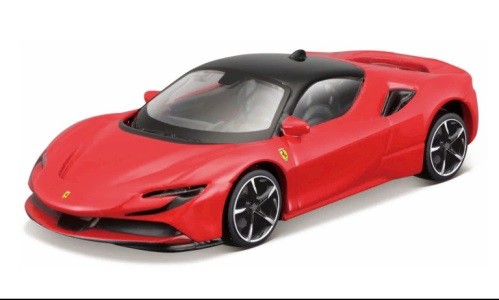 Maisto MAI15703R - 1/64 Ferrari SF90 Stradale Hybrid, Rot/Schwarz - Neu-image