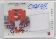 2021 Chronicles America's Pastime Material Signatures 1/99 Jahmai Jones Auto gd1