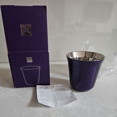 Einzelne kleine Nespresso Espresso Pixie Tasse ''Arpeggio Purple'' brandneu im Karton 