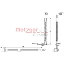Metzger Bremsschlauch vorne rechts für Mazda 6