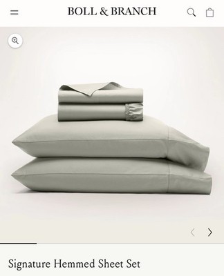 Boll & Branch King With King Cases Signature Sheets - Sage