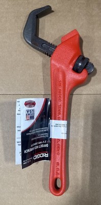 RIDGID Offset Hex Jaw Pipe Wrench Adjustable Plumbing Tool 2-5/8  Capacity NEW