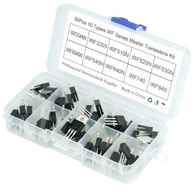 50Pcs 10 Values Mosfet IRFZ44N IRF510N IRF530N IRF540N IRF640N IRF740 IRF840