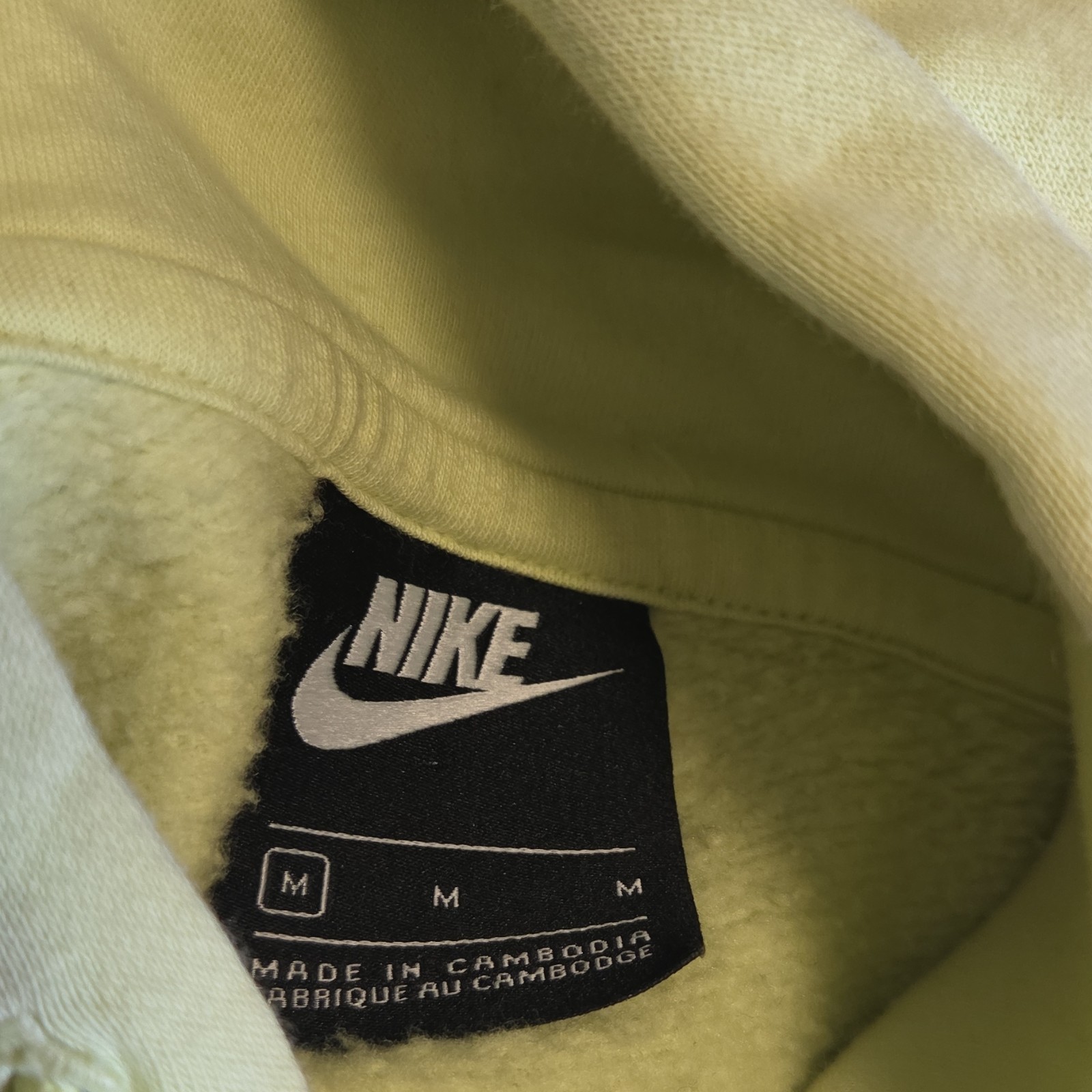 NIKE NSW Club Fleece Hoodie Limelight Yellow DM1236 352 Reflective Men's M image 4