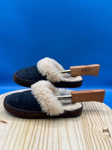 Ciabatta UGG Flat Comfort Mule donna taglia 5 blu pelle scamosciata punta tonda