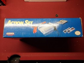 Nintendo NES Action Set Console System Tested Working Controllers Zapper Mario 