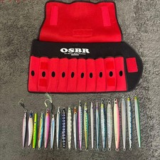 Assortment of 20 jigs and a Cultiva jig bag