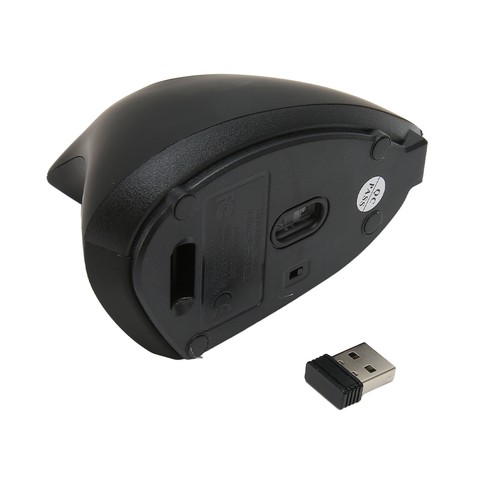 Vertical Mouse 2.4Ghz Wireless 3 DPI Breathing Light Quiet Plug And Play Erg Kit - Picture 1 of 22